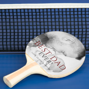 Bester Vater je Foto Keepake Vater Tag Tischtennis Schläger