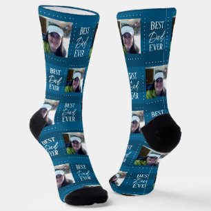 Bester Vater je Foto Socken