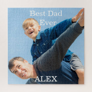 Bester Vater je Foto Vatertag Puzzle
