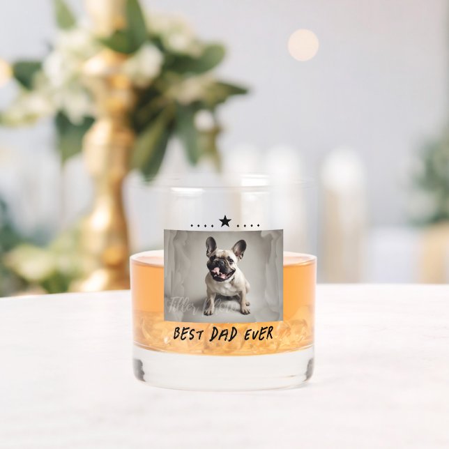 Bester Vater je Foto Vatertag Whiskey Glass Whiskyglas (Insitu (Hochzeit))