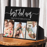 Bester Vater je - FotoCollage des Vaters Fotoplatte<br><div class="desc">Feiern Sie Ihren Vater mit dem "Besten Vater je" Foto Collage Plaque, eine herzliche Hommage an den Mann, der die Welt für Sie bedeutet. Diese wunderschön gestaltete Plakette besticht durch eine hochwertige, individuell gestaltbare Collage aus Foto, in der Sie wertvolle Erinnerungen und besondere Momente vorstellen können. Die Collage ist elegant...</div>