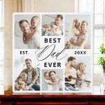 Bester Vater je - FotoCollage des Vaters Fotoplatte<br><div class="desc">Feiern Sie Ihren Vater mit dem "Besten Vater je" Foto Collage Plaque, eine herzliche Hommage an den Mann, der die Welt für Sie bedeutet. Diese wunderschön gestaltete Plakette besticht durch eine hochwertige, individuell gestaltbare Collage aus Foto, in der Sie wertvolle Erinnerungen und besondere Momente vorstellen können. Die Collage ist elegant...</div>
