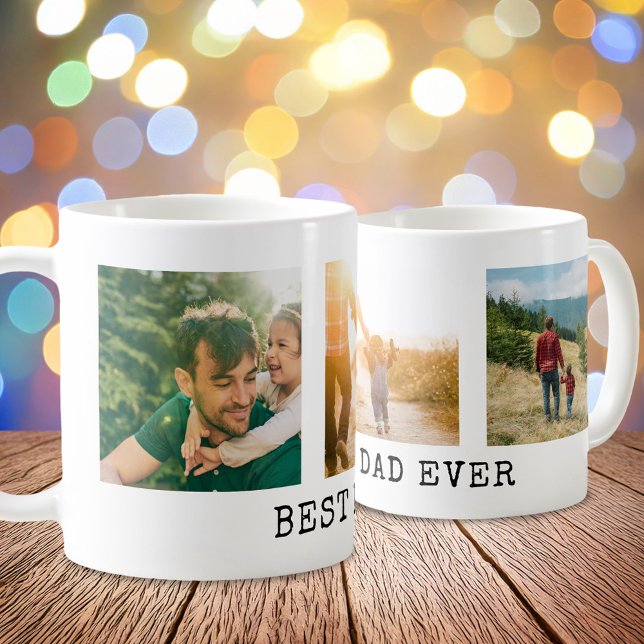 Bester Vater je FotoCollage Kaffeetasse (Von Creator hochgeladen)