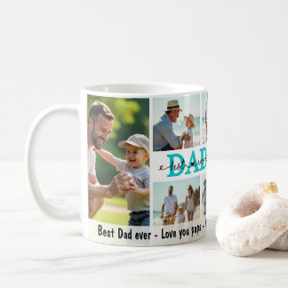Bester Vater je FotoCollage, Personalisiert, Famil Kaffeetasse