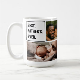 Bester Vater je FotoCollage und benutzerdefinierte Kaffeetasse