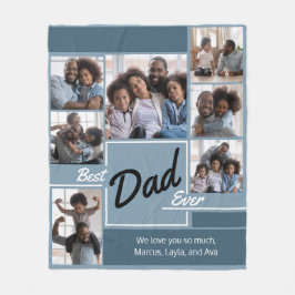 Bester Vater je Fotomaterial Vatertag Fleecedecke