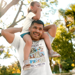 Bester Vater je Fotomaterial Vatertag T-Shirt