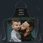 Bester Vater je Full Foto Schwarz Personalisiert Schürze<br><div class="desc">Personalisierter bester Vater je Volles Foto Personalisierte Schürze in Schwarz</div>