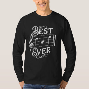 Bester Vater je Funny Musiknotens Musikerlehrer F T-Shirt