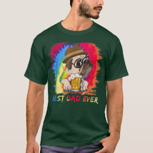 Bester Vater je Funny Vatertag Niedlicher Bull Dog T-Shirt
