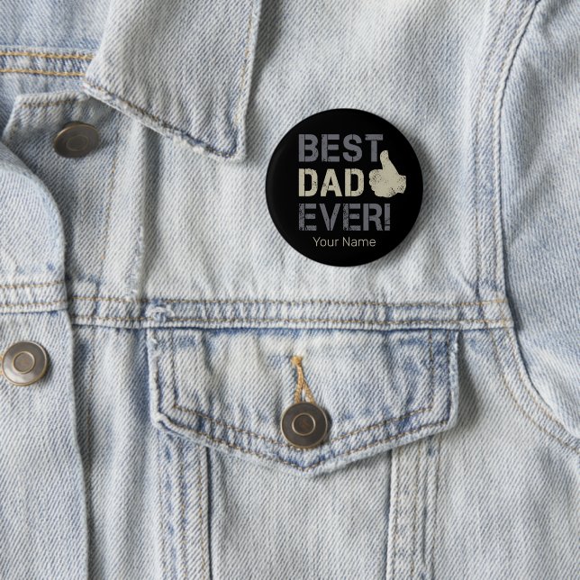 Bester Vater je für Vatertag Vintag auftauchen Button (Beispiel)