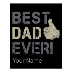 Bester Vater je für Vatertag Vintag auftauchen Poster