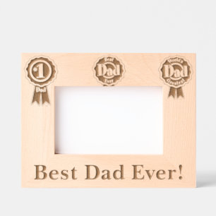 Bester Vater je! Geätzte Rahmen