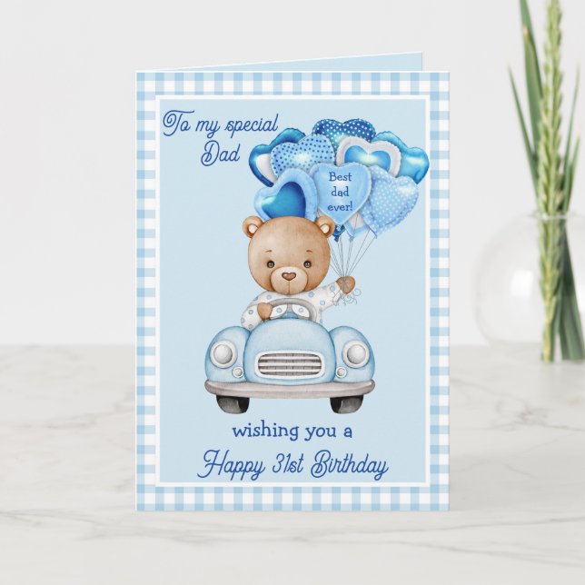 Bester Vater je Geburtstag Gruß Karte (Vorderseite)