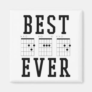 Bester Vater je Gitarrenakkorde Geschenk des Vat Magnet
