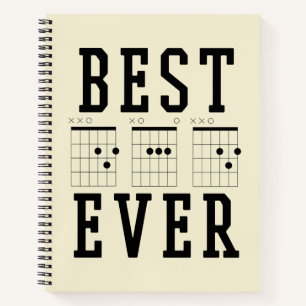 Bester Vater je Gitarrenakkorde Geschenk des Vat Notizbuch
