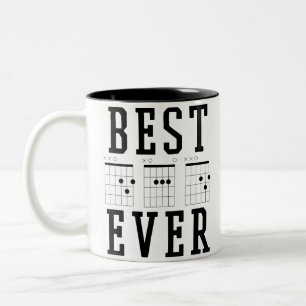 Bester Vater je Gitarrenakkorde Tasse Geschenk de