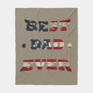 Bester Vater je glückliche Väter Tagesgeschenk Fleecedecke