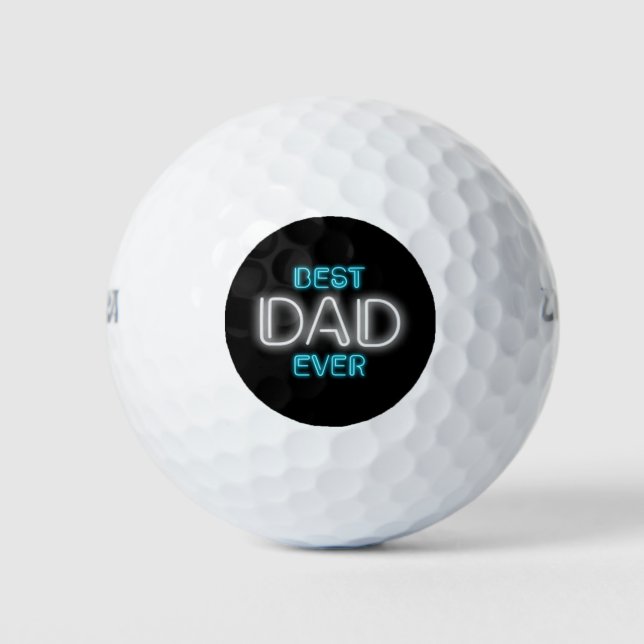 Bester Vater je glücklicher Vater Tag | Golfplätze Golfball (Vorderseite)