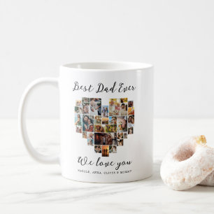 Bester Vater je glücklicher Vater Tag Herz Foto Co Kaffeetasse