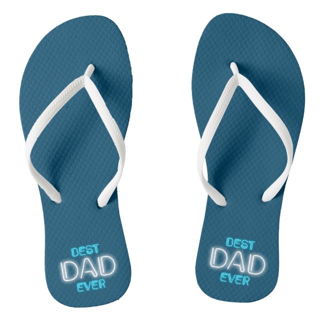 Bester Vater je glücklicher Vatertag| Flip Flops (Fußbett)