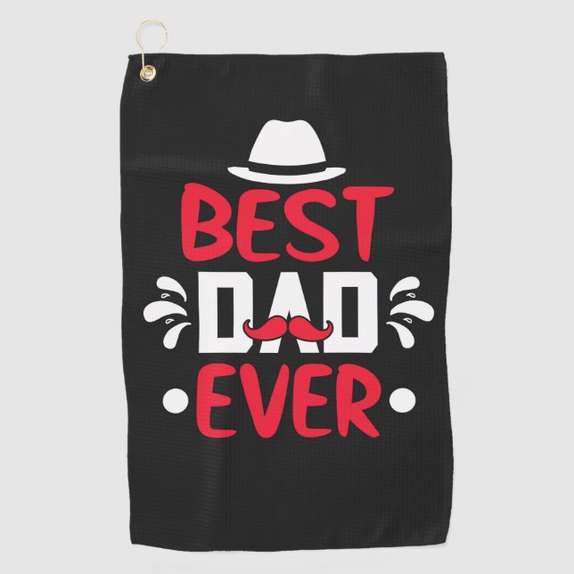 Bester Vater je Golfhandtuch (Vorderseite)