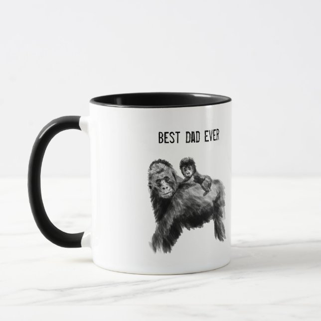 Bester Vater je Gorilla Tasse (Links)