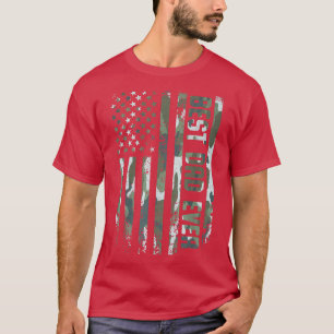 Bester Vater je Grafik USA Flag Camoue Vatertag T-Shirt