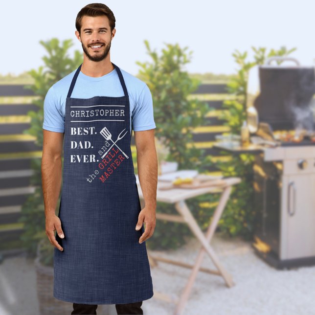 Bester Vater je GRILLEN Koch Grill Master Schürze (Von Creator hochgeladen)