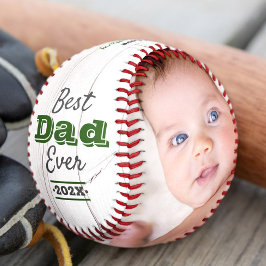 Bester Vater je grüne Typografie Rustikales Holz M Baseball