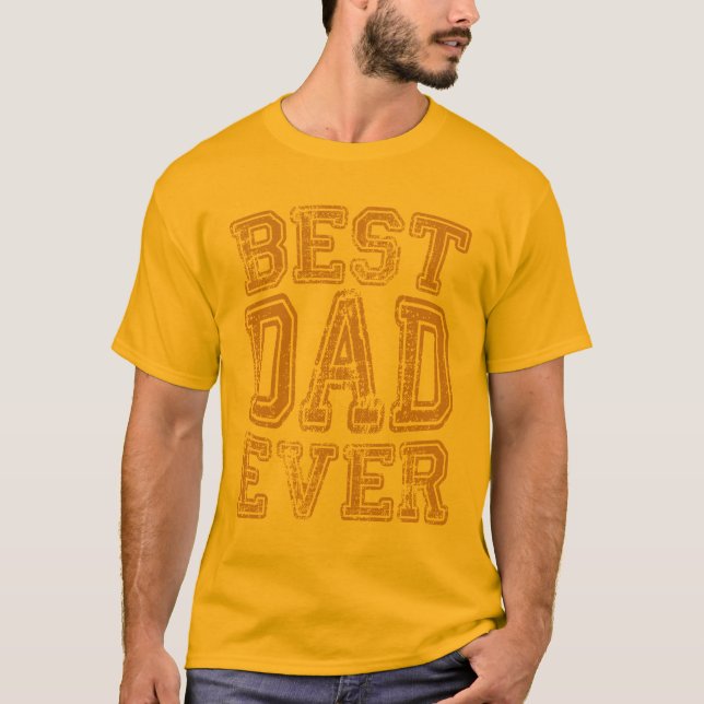 Bester Vater je Grunge Style SuperDad T-Shirt (Vorderseite)
