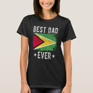 Bester Vater je Guyana Flagge Bester guyanischer V T-Shirt
