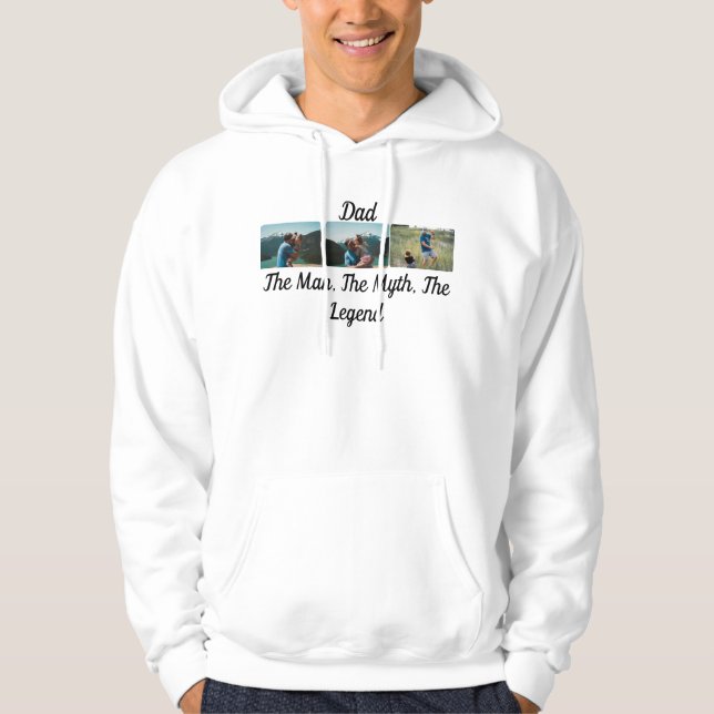 Bester Vater je - Hände unten Hoodie (Vorderseite)