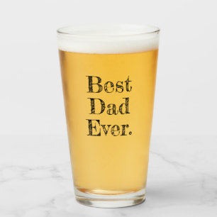 Bester Vater je handgezeichnete Typografie Glas