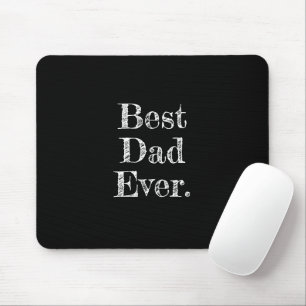 Bester Vater je handgezeichnete Typografie Schwarz Mousepad