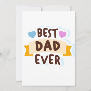 Bester Vater je Handklammer Kunst Feiertagskarte