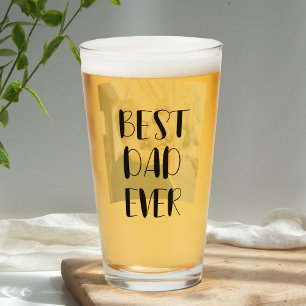 Bester Vater je Handschrift Kalligrafie Foto Glas