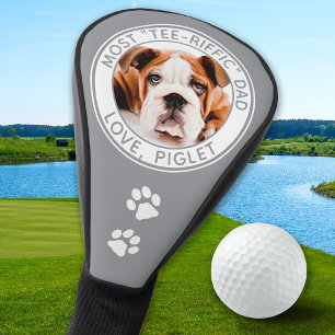 Bester Vater je Haustier Hund Foto Personalisiert Golf Headcover
