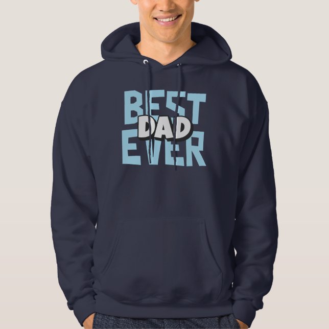 Bester Vater je | Hoodie des Vaters (Vorderseite)