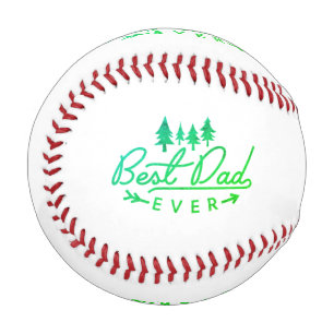 Bester Vater je in einer hellgrünen Baumart Baseball