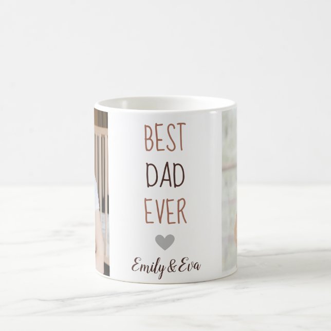 "Bester Vater je" - Individualisierte Umarmung - B Kaffeetasse (Mittel)