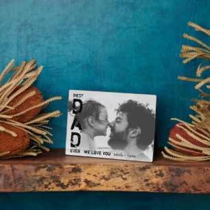 Bester Vater je Individuelle Name Foto Cooler Vate Fotoplatte