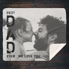 Bester Vater je Individuelle Name Foto Cooler Vate Sherpadecke