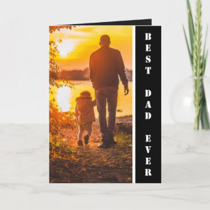 Bester Vater je individuelles Foto Vatertag Gesche Karte