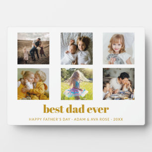 Bester Vater je, individuelles Vatertag-Foto Fotoplatte
