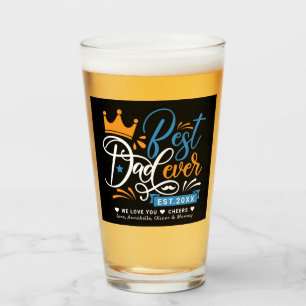 Bester Vater je Jahr der Typografie Glas