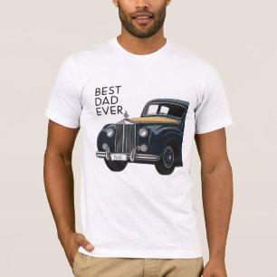 Bester Vater je Jahrgang Auto T - Shirt: Perfekt V T-Shirt