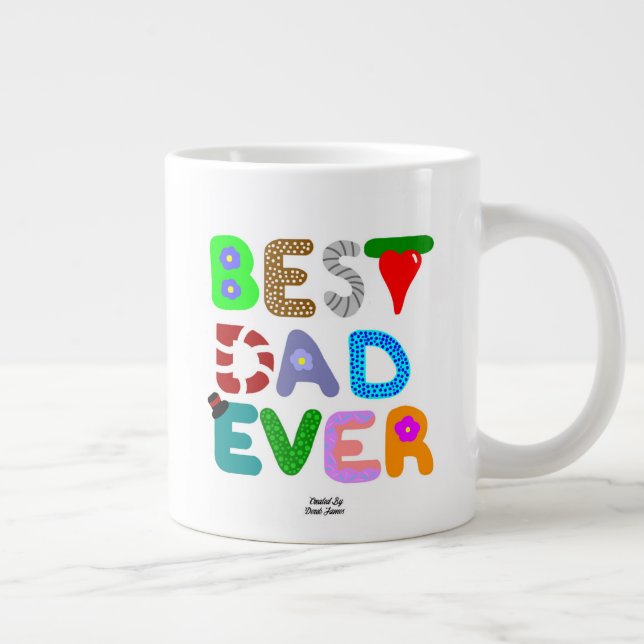 Bester Vater je Jumbo-Tasse (Rechts)