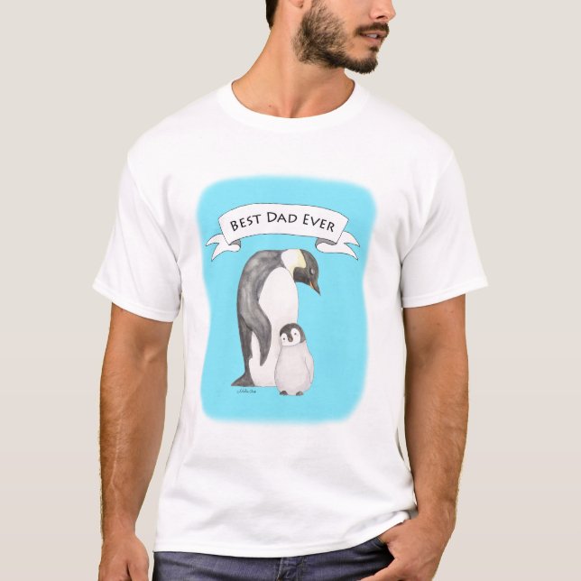 Bester Vater je Kaiser Pinguin Pater Vater Kind Ni T-Shirt (Vorderseite)