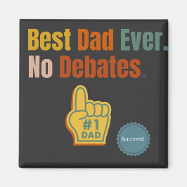 Bester Vater je. Keine Aussprache. Anführungsmagne Magnet